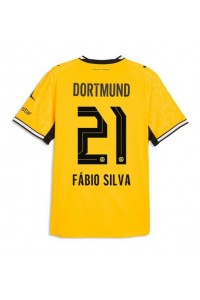 Borussia Dortmund Fabio Silva #21 Jalkapallovaatteet Kotipaita 2026-27 Lyhythihainen